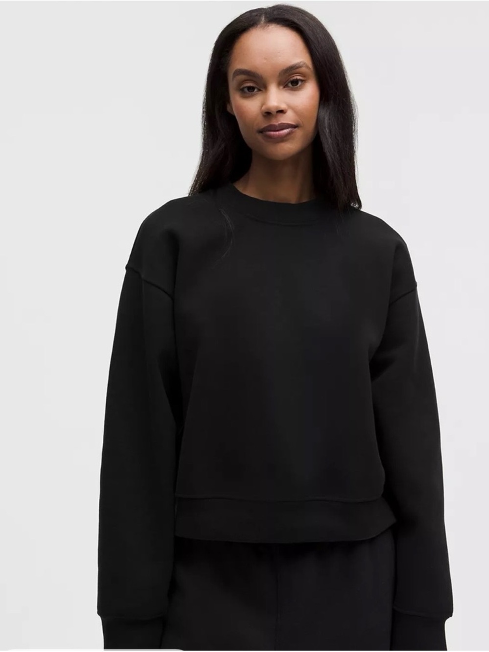 lululemon Black Relaxed Crewneck Sweatshirt